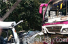 Kundapur : 8 injured in Omni-tourist bus collision